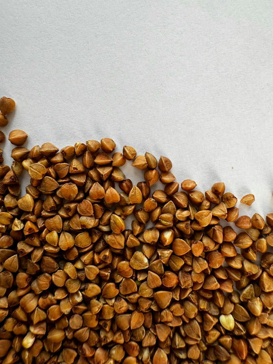 A pile of seeds sitting on top of a table