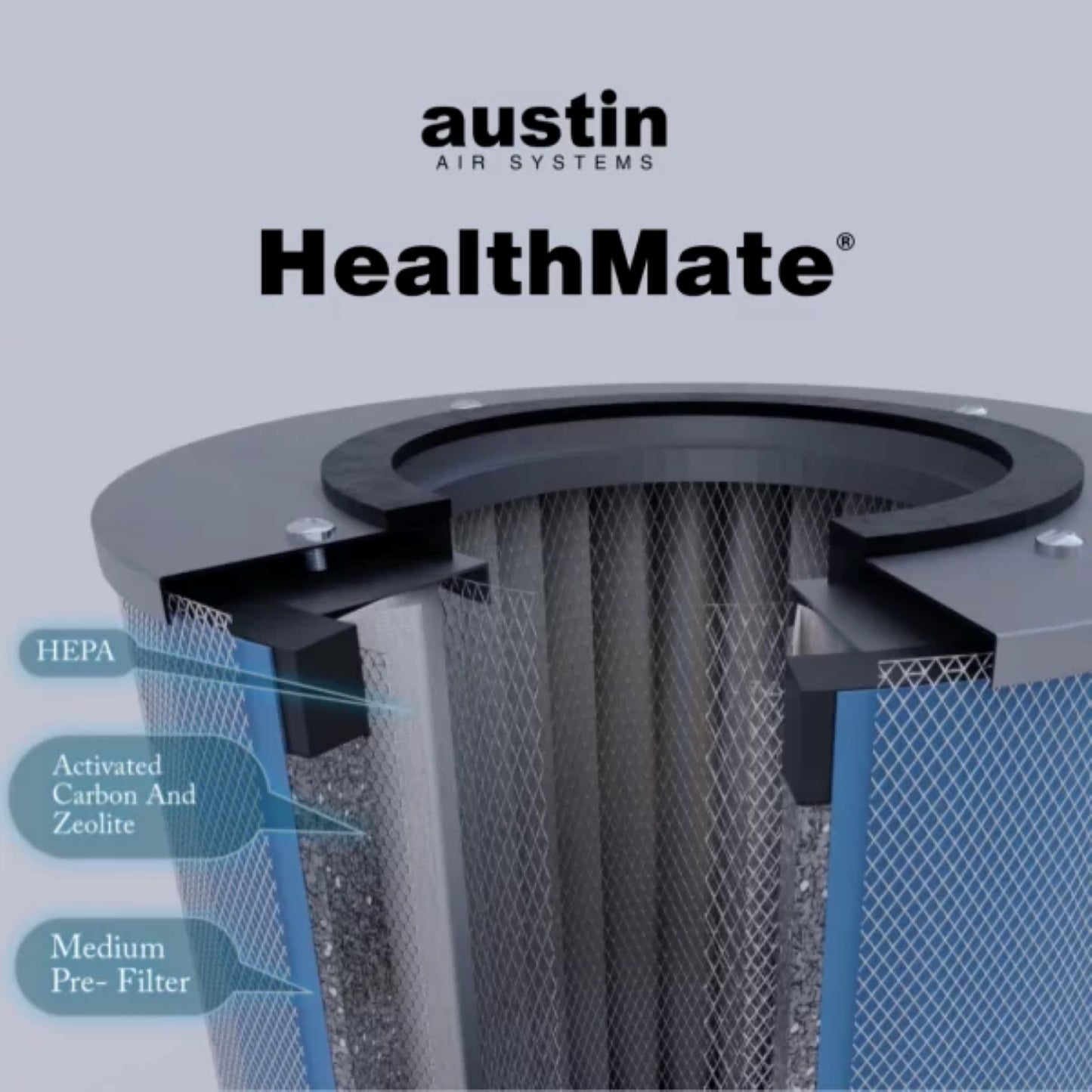 Austin Air - HealthMate Standard Air Purifier - Made in USA!