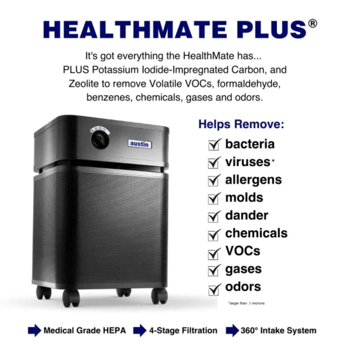 HealthMate Plus - Austin Air System - Filter Designed to Last 5 Years! - Made in USA
