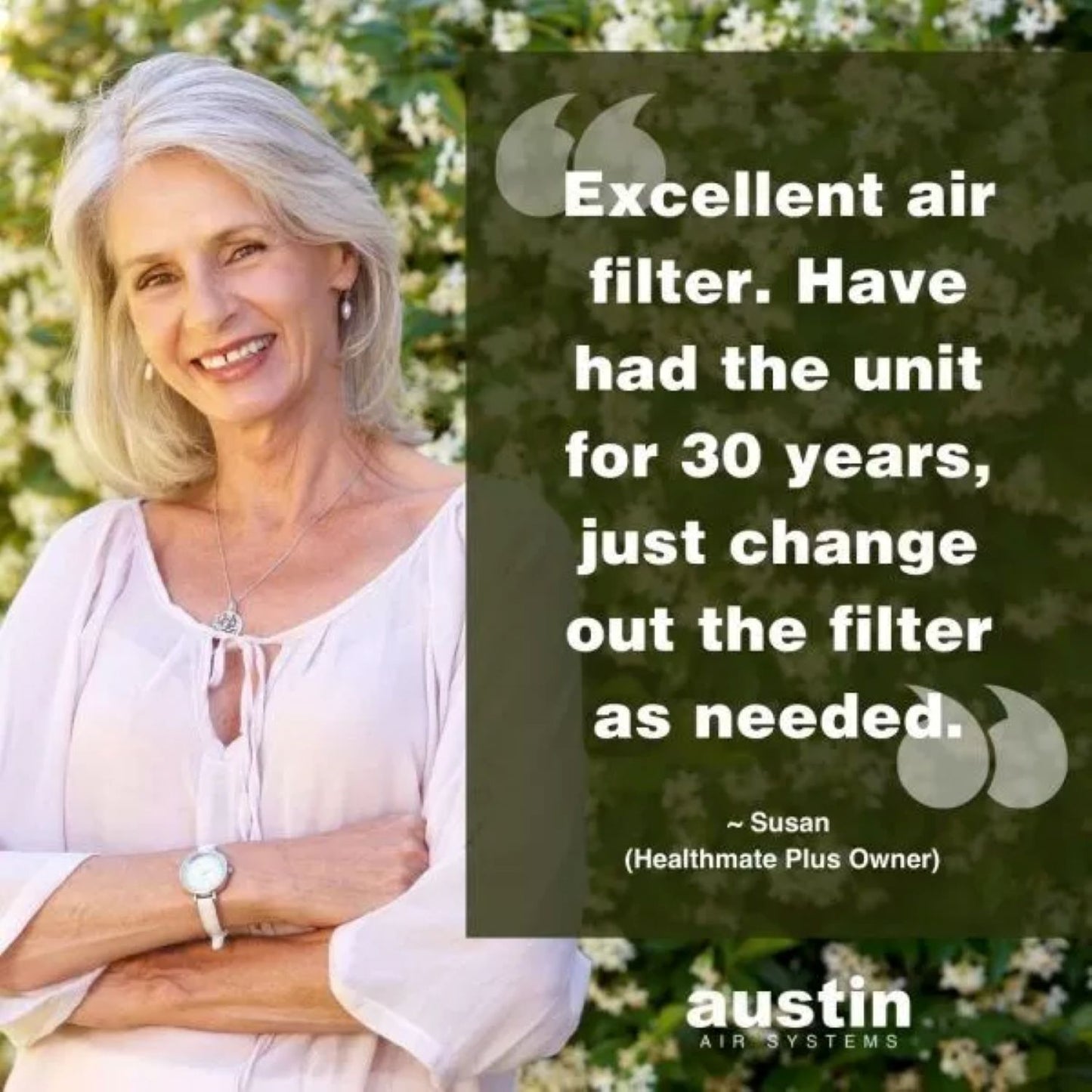 HealthMate Plus - Austin Air System - Filter Designed to Last 5 Years! - Made in USA