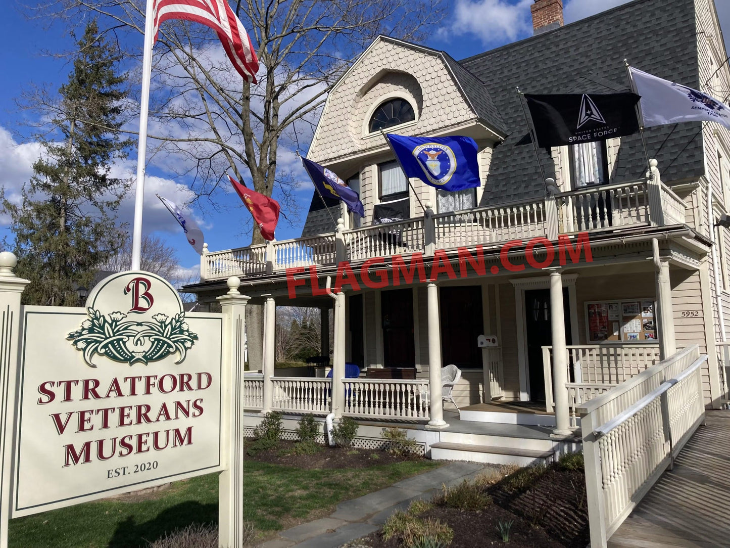 Outdoor Armed Forces Flag Set