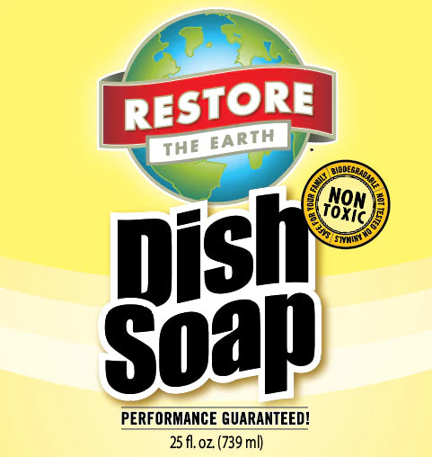 Restore Naturals Dish Soap (Non-Toxic, Biodegradable) Made in the USA