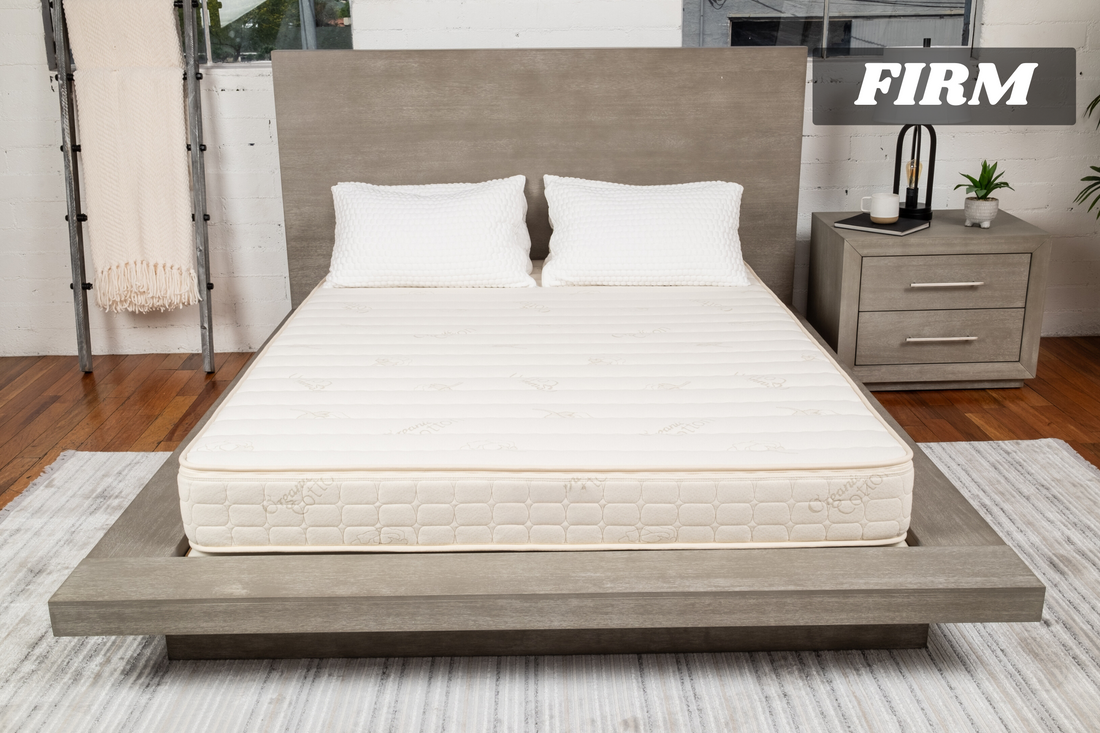 7 Firm Natural Latex Mattress -Solid Latex - Flippable - Wool & Cotton Cover- Made in USA!