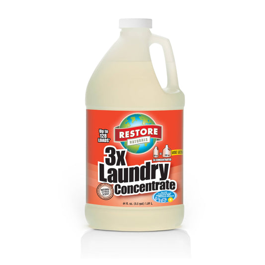 Restore Naturals  3X Laundry Concentrate (Non-Toxic, biodegradable) - Made in the USA