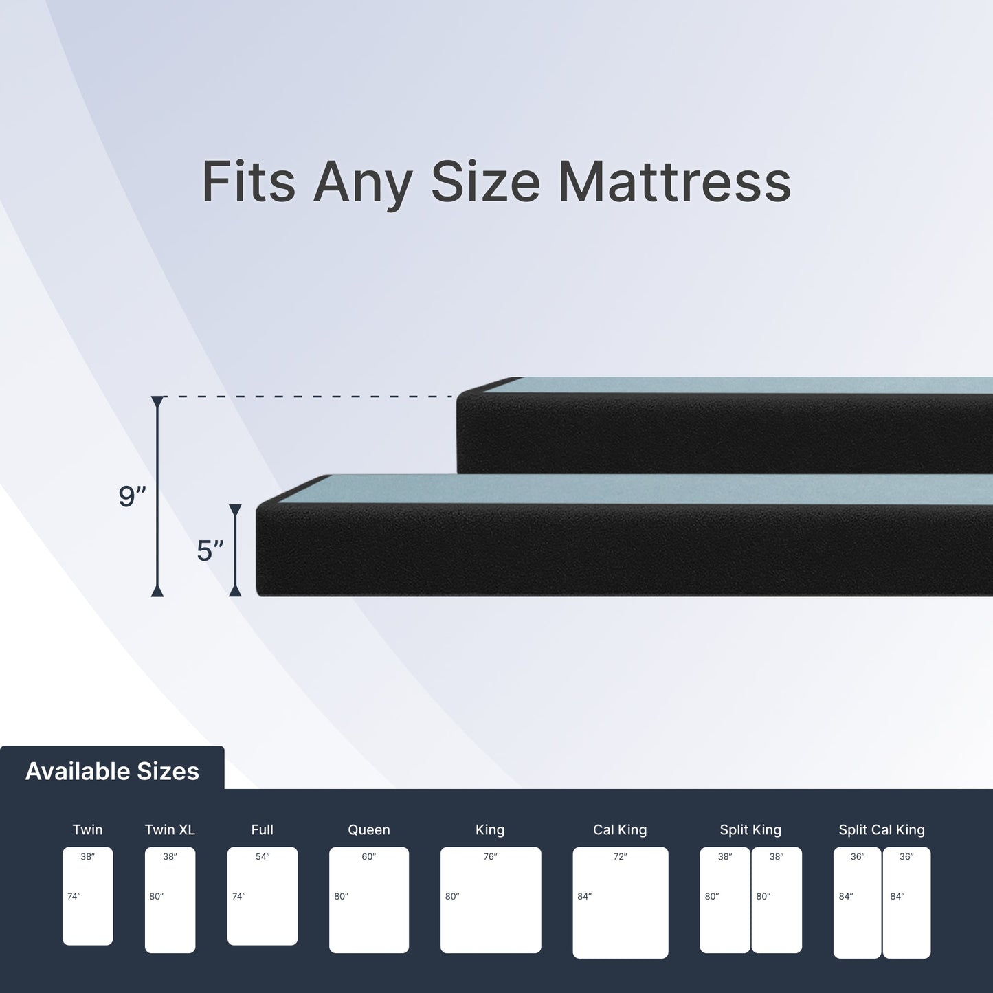 Aireloom 9" Foundation only -fits any standard size mattress
