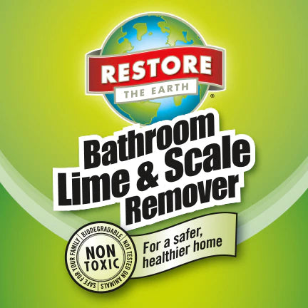 Restore Naturals Bathroom Lime & Scale Remover (Non-Toxic) - Made in the USA