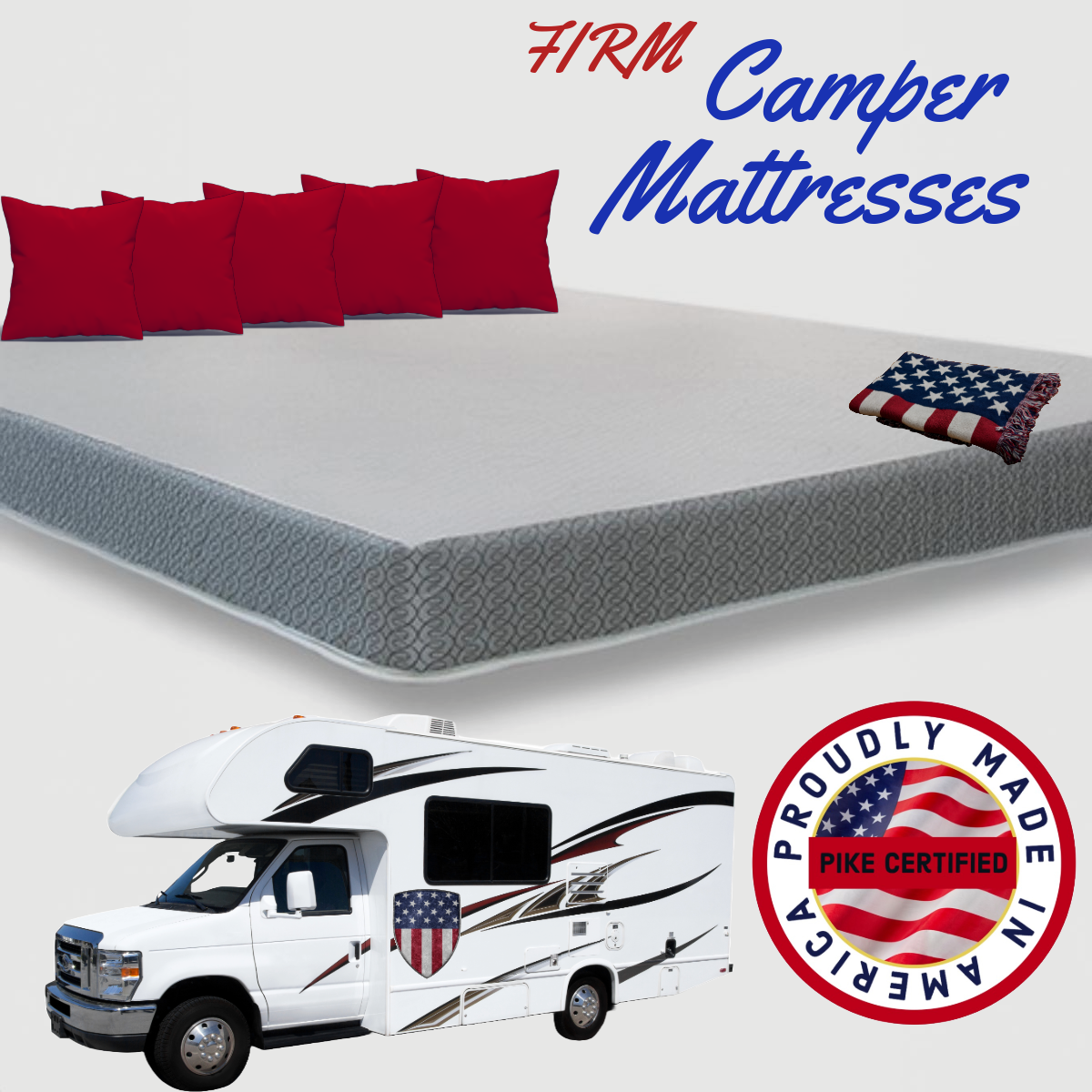 Custom Canadian Rv Mattress Firm Camper/RV Mattress - Made in USA -custom made – Pike's Brand