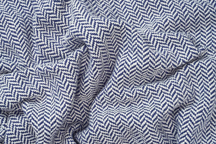 Organic Cotton Herringbone Weave Blanket - 100% American Organic Cotton