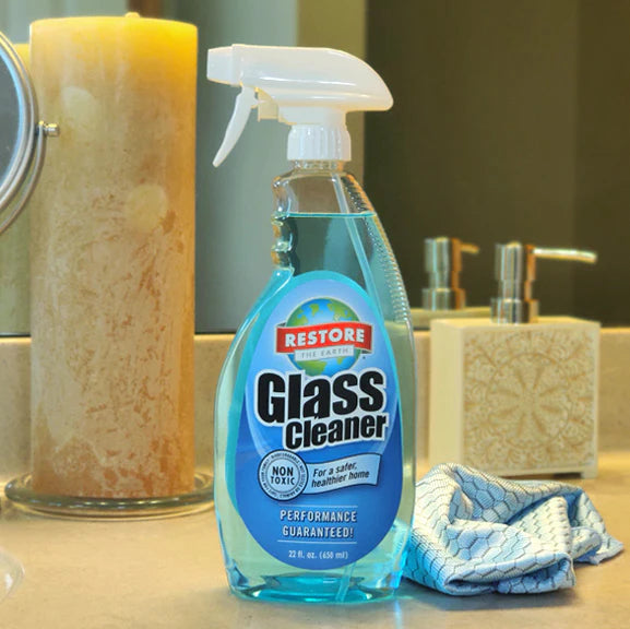 Restore Naturals Glass Cleaner  (Non-Toxic, Biodegradable) Made in the USA