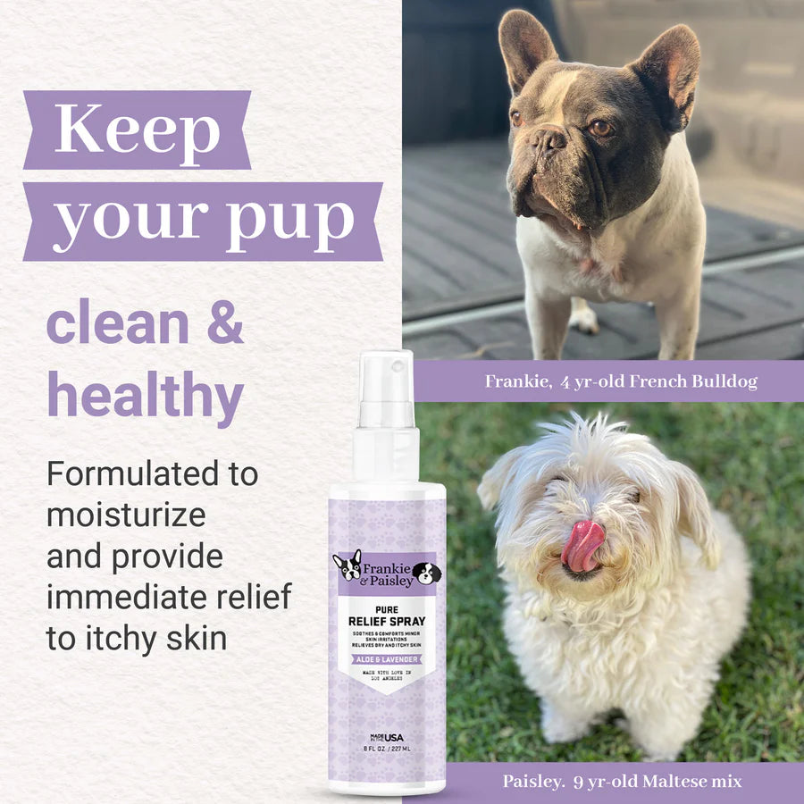 Frankie & Paisley Itch Relief Spray for dogs! Soothing - Made in the USA