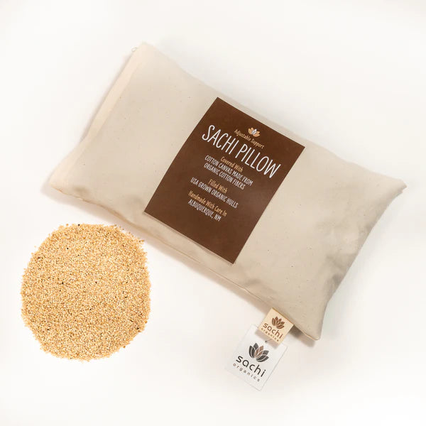 USA Made Millet Hull Pillow - Natural Pillow -Custom firmness