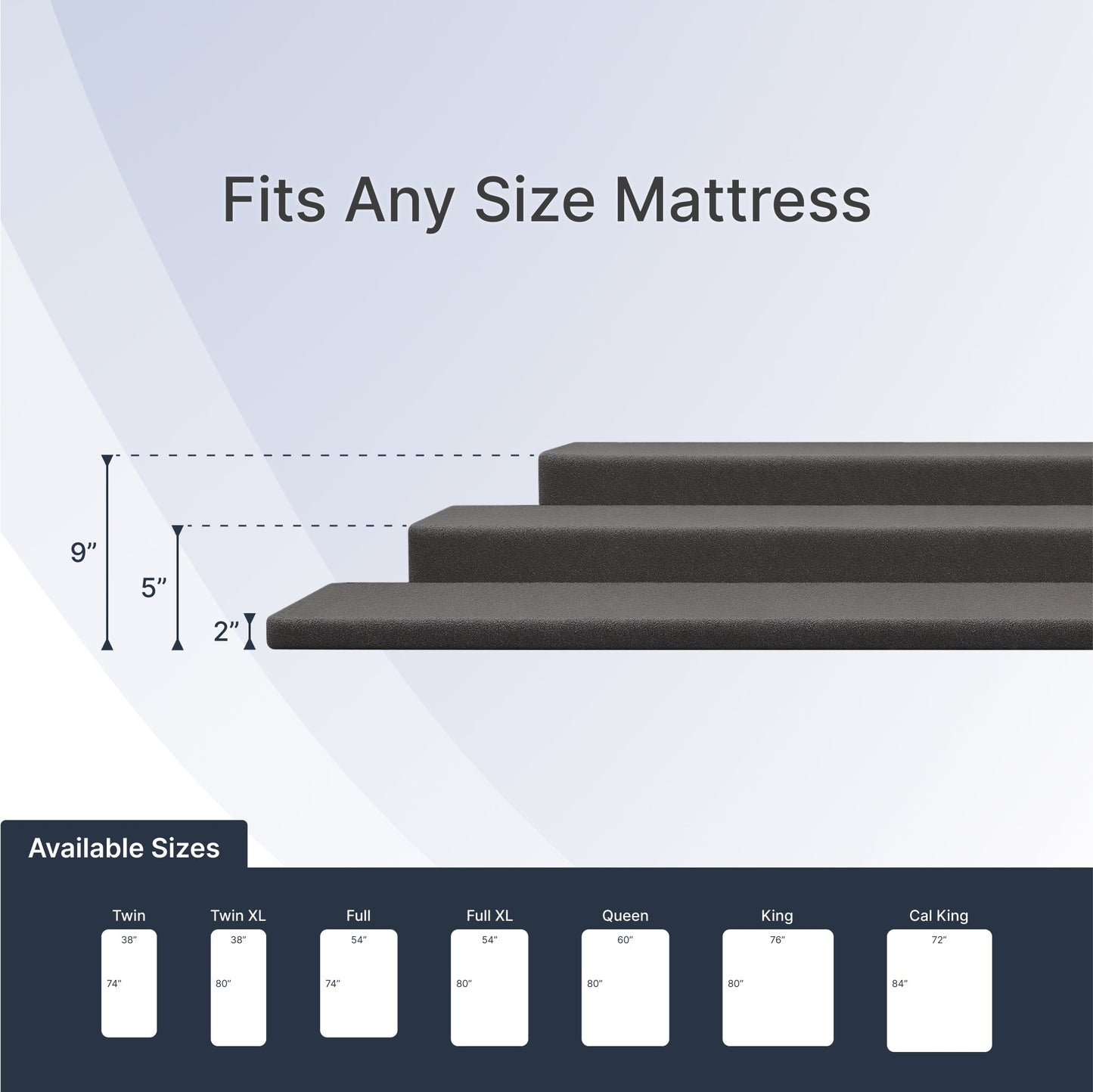 Grand Luxe 9" Box foundation- fits any standard mattress - Made in the USA