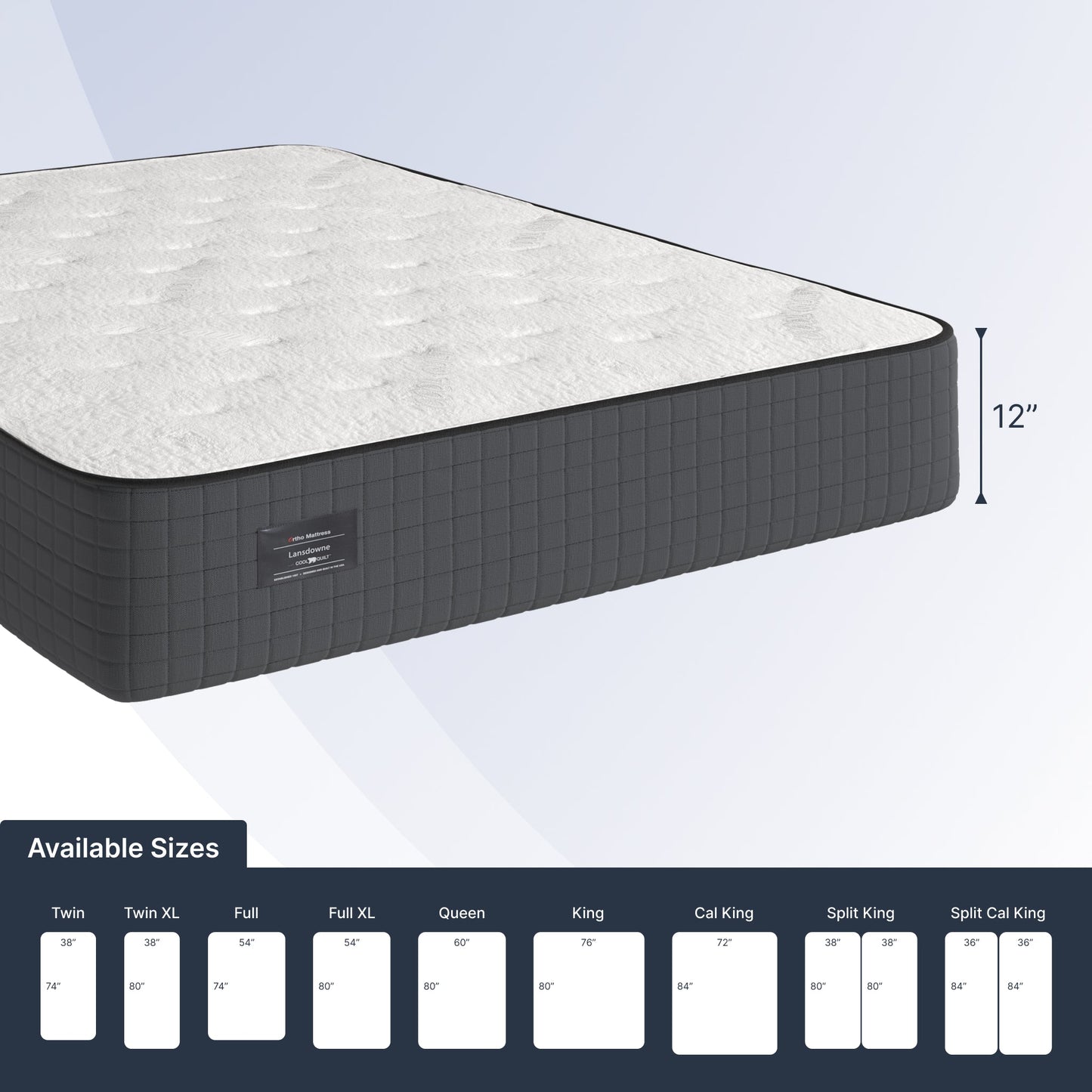 Lansdowne Ultra Firm Latex Hybrid Mattress - Made in the USA