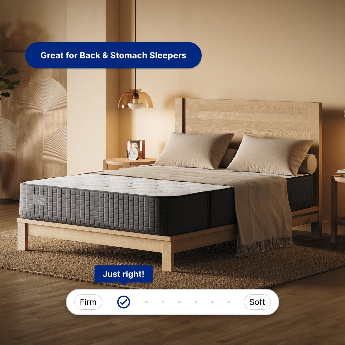 Lansdowne Ultra Firm Latex Hybrid Mattress - Made in the USA