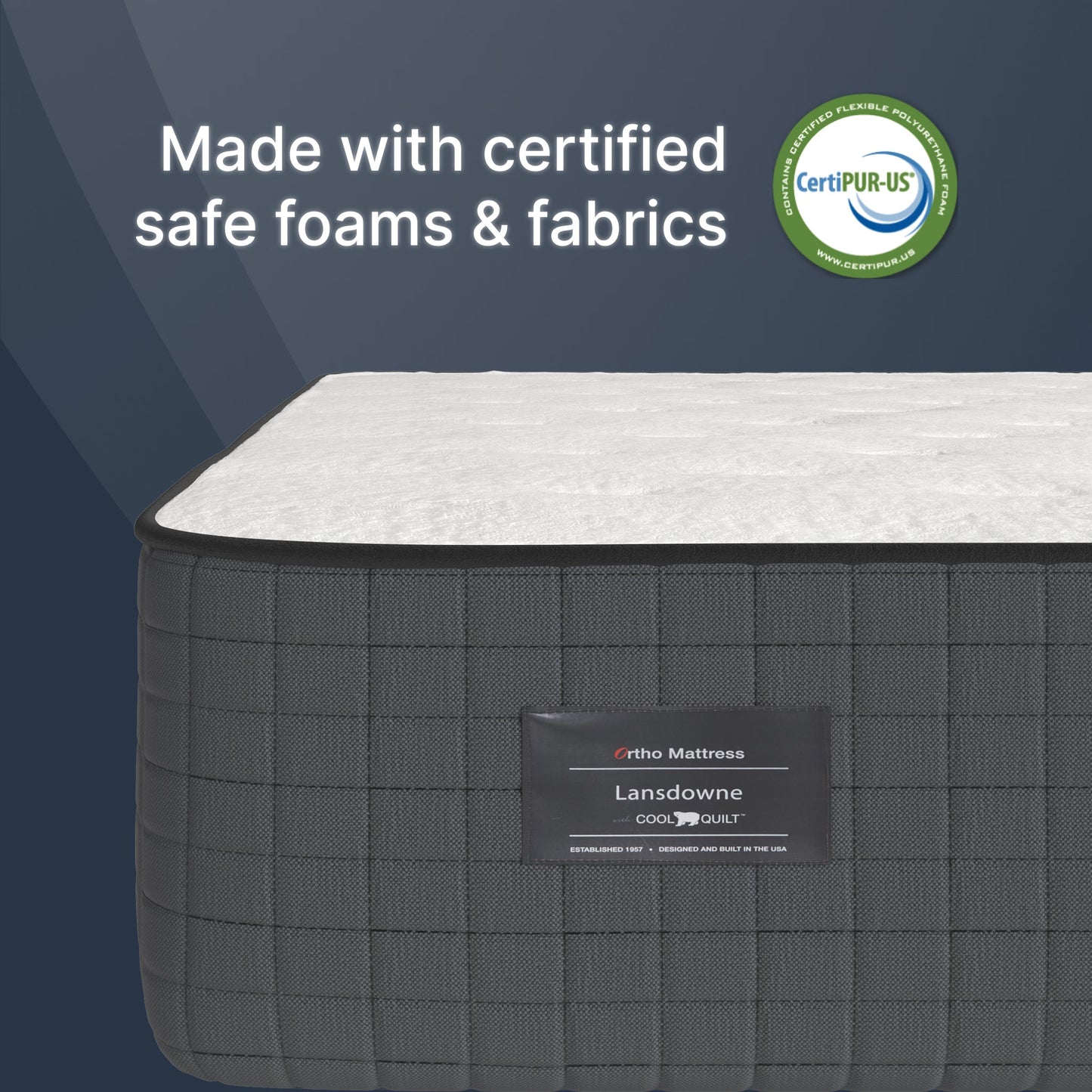 Lansdowne Ultra Firm Latex Hybrid Mattress - Made in the USA