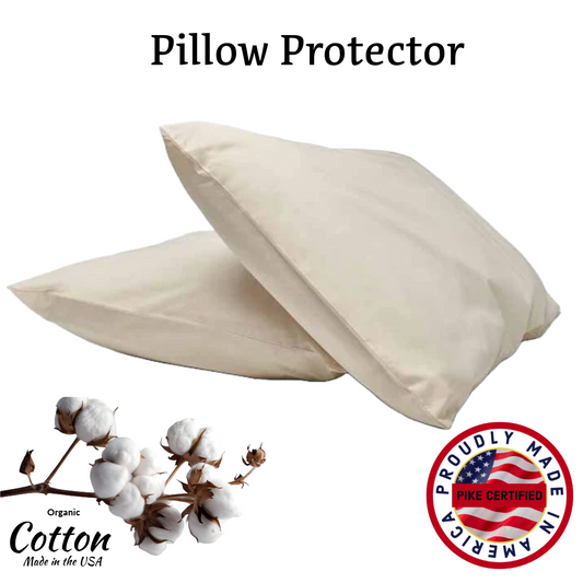 USA Natural Cotton Pillow Case - 100% American Cotton (CASE ONLY)