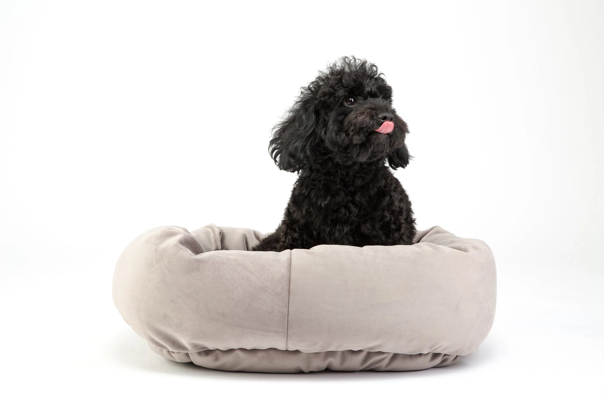 USA Made Robertson Round Dog Bed - Luxurious Plush Pet Bed