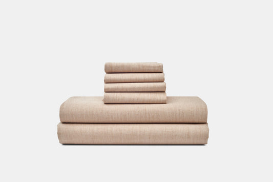 Natural Colored Cotton Bed Sheet Set - Made in the USA