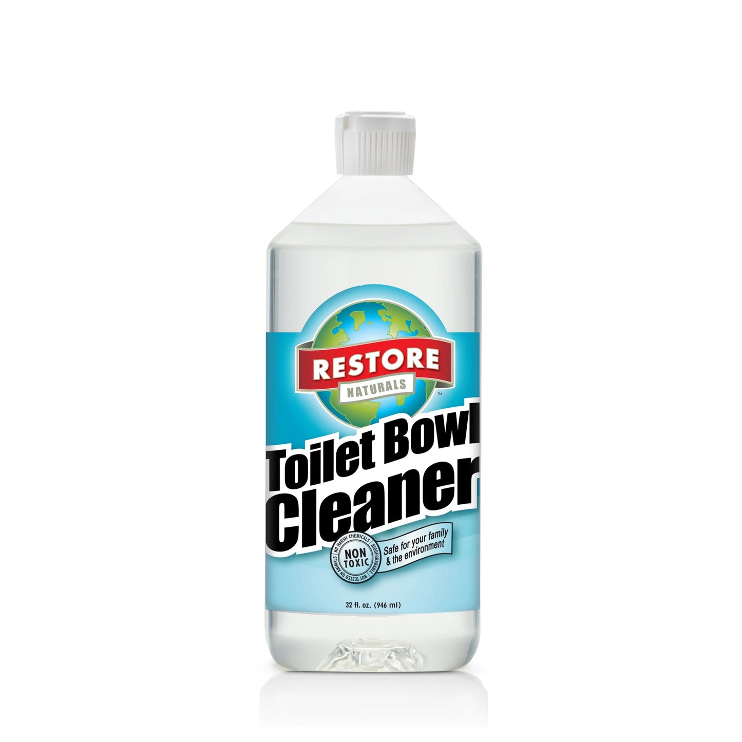 Restore Naturals Toilet Bowl Cleaner (Non-Toxic, Biodegradable) Made in the USA