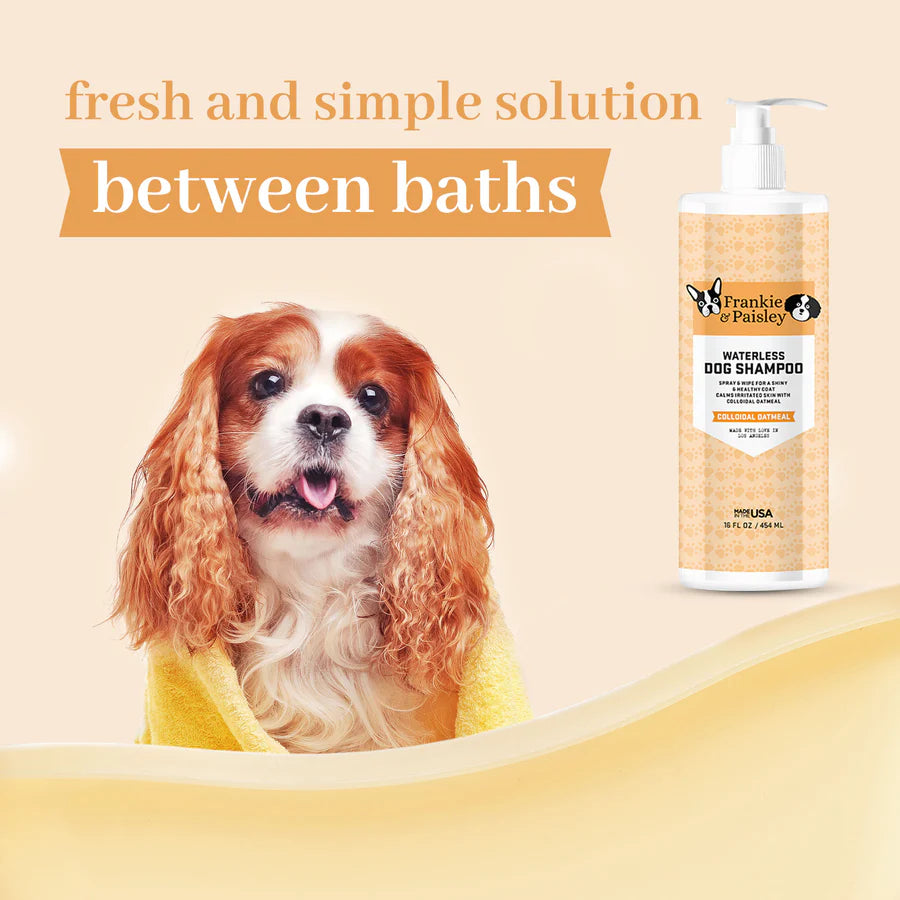 Frankie & Paisley No Rinse Dog Shampoo - Waterless wash - USA Made