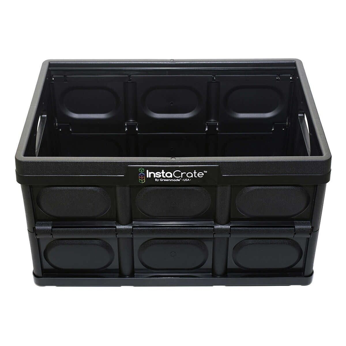 InstaCrate - Foldable crate - Better than Grocery Bags - Made in the USA! 12gal