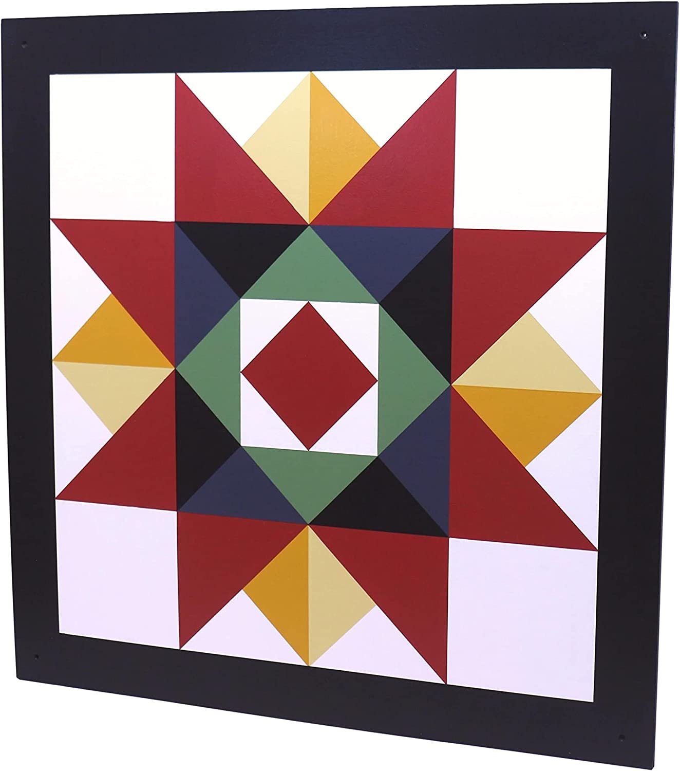 Hand-Painted Barn Quilt pattern Wall Decor - Washington Star Design