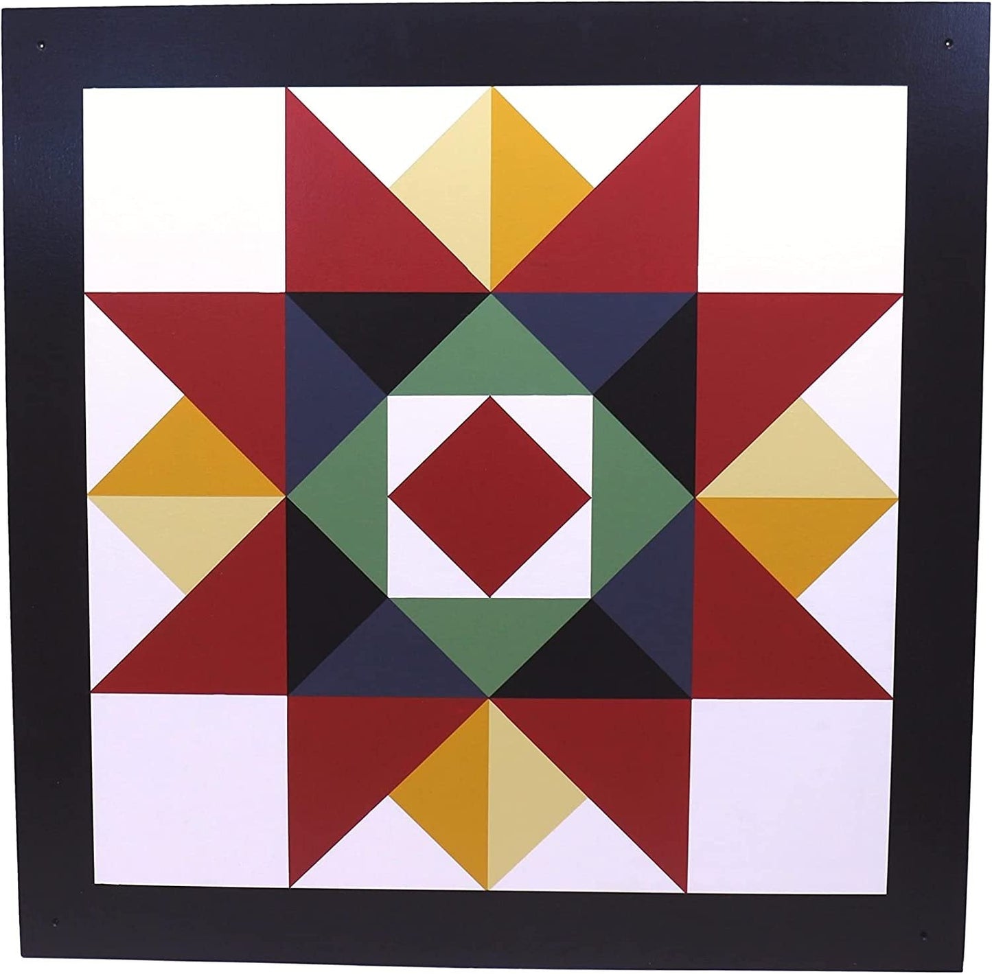 Hand-Painted Barn Quilt pattern Wall Decor - Washington Star Design