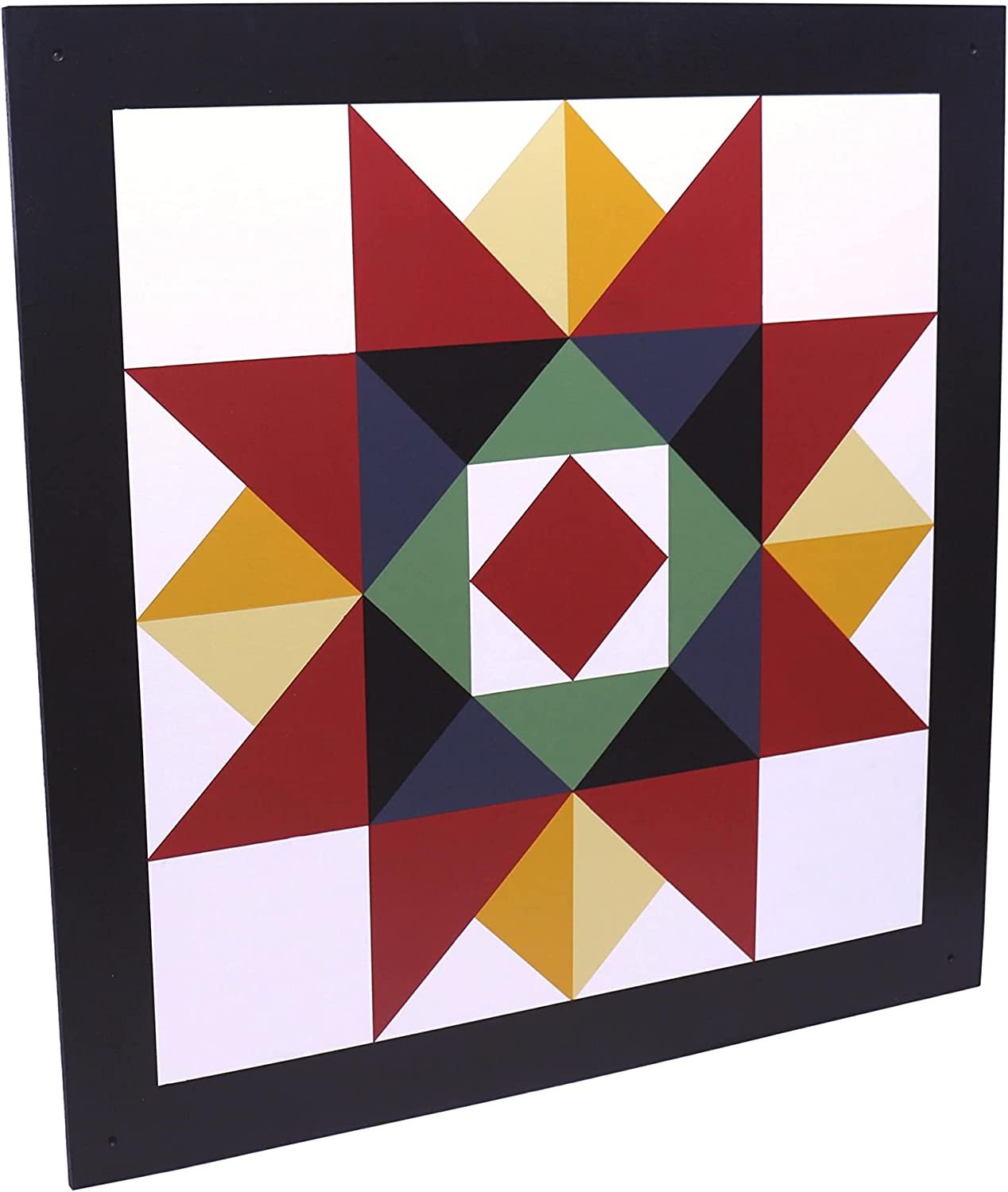 Hand-Painted Barn Quilt pattern Wall Decor - Washington Star Design