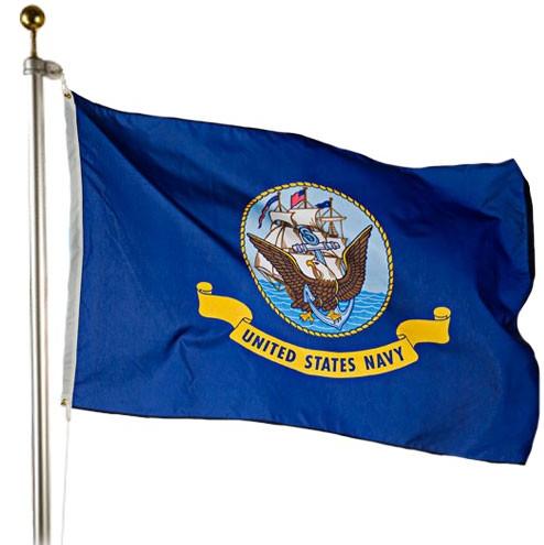 Navy Outdoor Flag | Made in USA (Nylon or Polyester)
