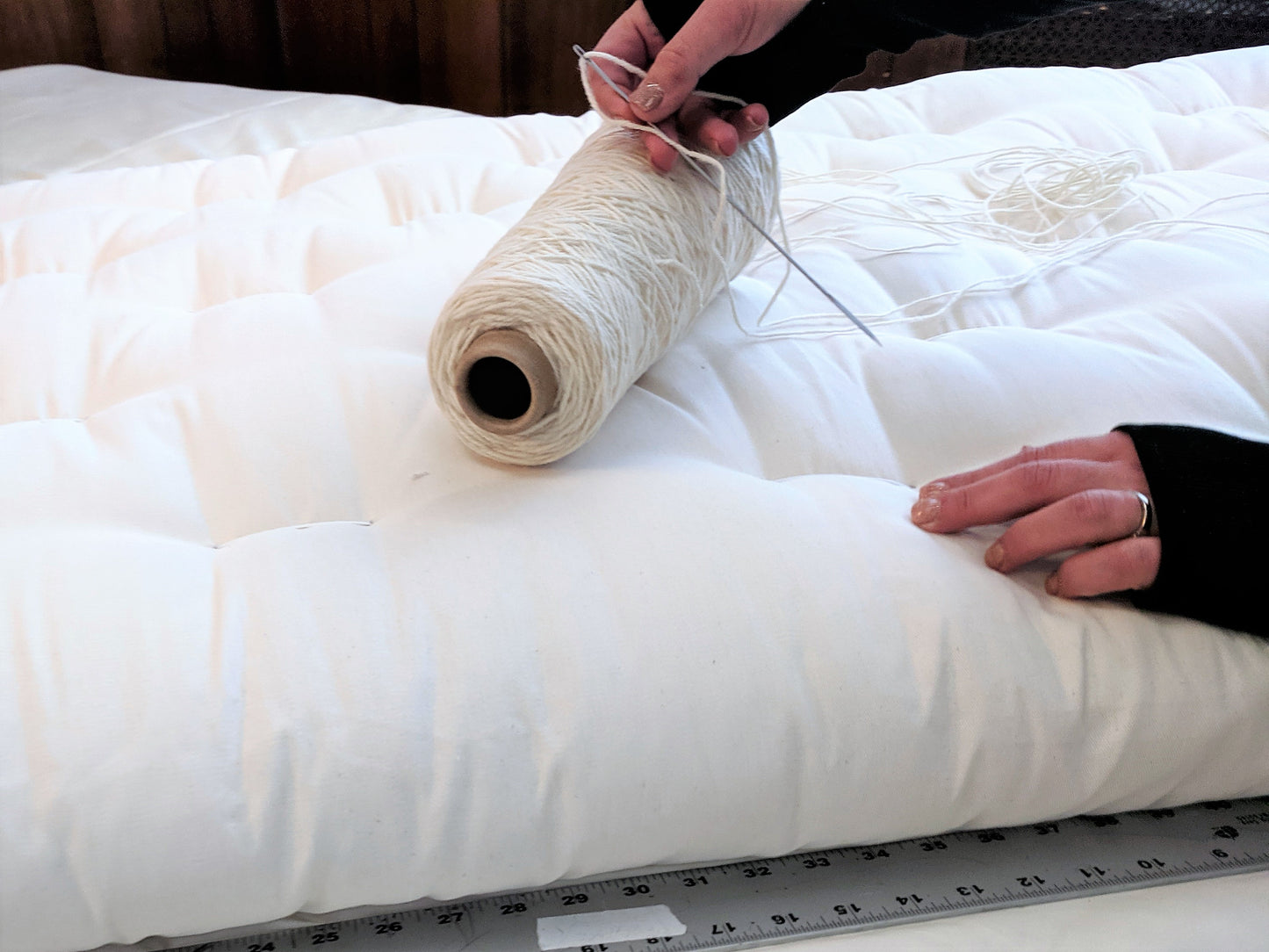 Cotton, Wool & Latex Mattress - No Springs - Made in the USA