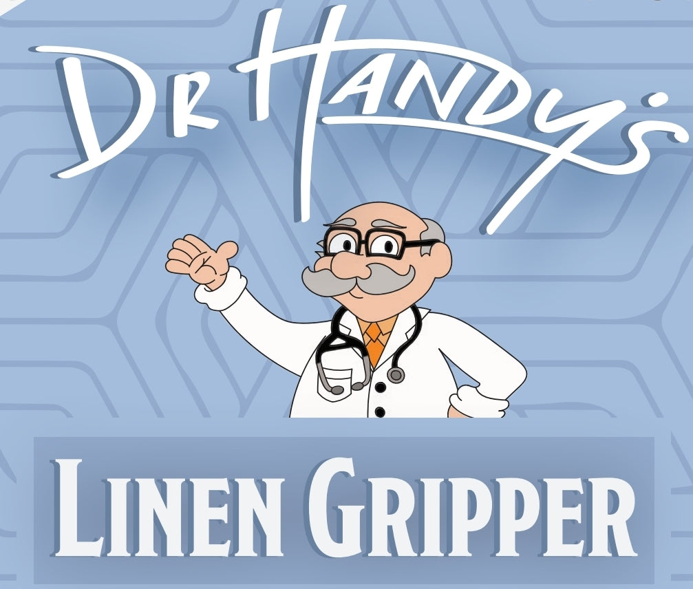 Dr. Handy's Linen Gripper - best sheet holder on the market no need to remove to change sheets.
